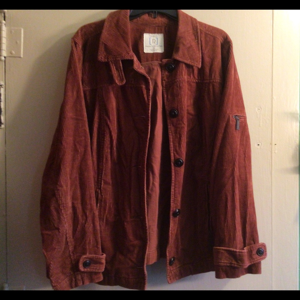 Nice cotton with the look of corduroy jacket